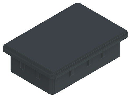 Zaślepka gumowa zamknięcia pionowego 400 płaska 40x20mm
