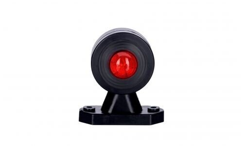 LAMPA OBRYSOWA BIAŁA + CZERWONA HOR 51 NA WYSIĘGNIKU KRÓTKIM ,DIODA 12/24 V (KABEL 0,5 M)