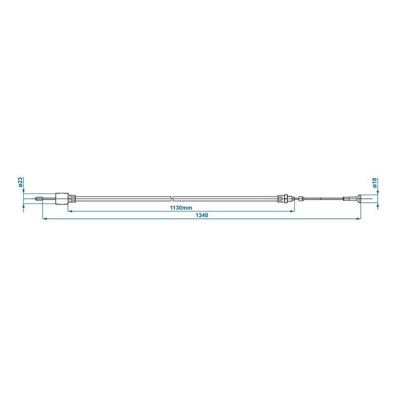 Brake cable 1130/1340mm Ø26/23mm ALKO from 97
