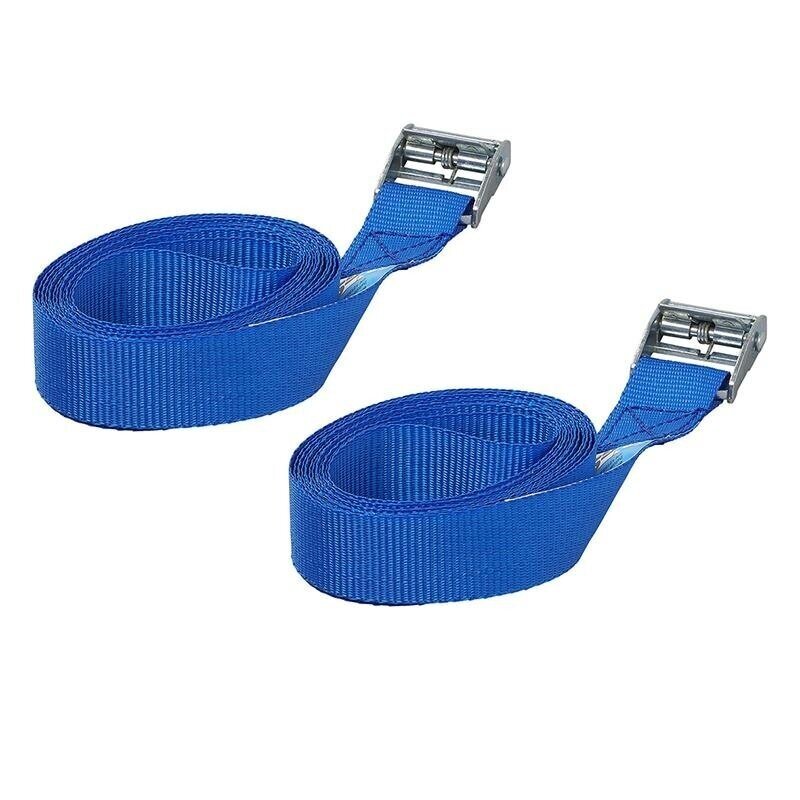 PAS ZABEZPIECZAJĄCY NIEBIESKI Z KLAMRĄ snap-lock 2×5,0 meter