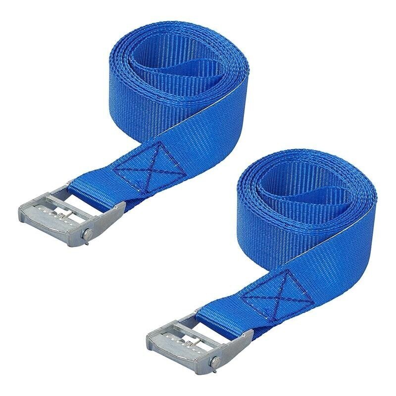 PAS ZABEZPIECZAJĄCY NIEBIESKI Z KLAMRĄ snap-lock 2×5,0 meter