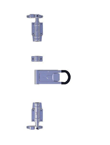 DOOR BOLT LOCK FI22 STAINLESS STEEL
