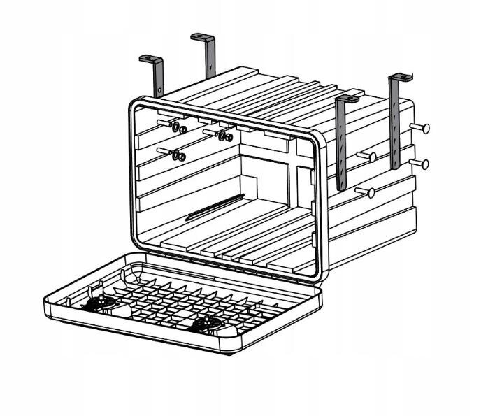 LAGO DAKEN BAWER box holder bracket set